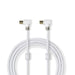 Nedis Coax Cable - IEC (Coax) Male, IEC (Coax) Female, Gold Plated, White - Polybag