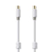 Nedis Coax Cable - IEC (Coax) Male, IEC (Coax) Female, Gold Plated, White - Polybag