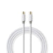 Nedis Coax Cable - IEC (Coax) Male, IEC (Coax) Male, Gold Plated, White - Polybag