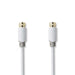 Nedis Satellite & Antenna Cable - F Male, F Male, Gold Plated, White - Polybag