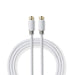 Nedis Satellite & Antenna Cable - F Male, F Male, Gold Plated, White - Polybag