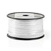 Nedis Coax Cable On Reel - Mini Coax, 75 Ohm, Single Shielded, White - Reel