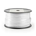 Nedis Coax Cable On Reel - 4G / LTE secure, 75 Ohm, Triple Shielded, White - Reel