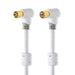 Nedis Coax Cable - IEC (Coax) Male, IEC (Coax) Female, Gold Plated, White - Box