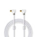 Nedis Coax Cable - IEC (Coax) Male, IEC (Coax) Female, Gold Plated, White - Box