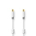 Nedis Coax Cable - IEC (Coax) Male, IEC (Coax) Female, Gold Plated, White - Box