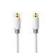 Nedis Satellite & Antenna Cable - F Male, F Male, Gold Plated, White - Window Box