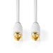 Nedis Satellite & Antenna Cable - F Male, F Male, Gold Plated, White - Box