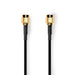 Nedis SMA Cable - SMA Male, SMA Male, Gold Plated, Black - Envelope