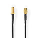 Nedis SMA Cable - SMA Female, SMA Male, Gold Plated, Black - Box