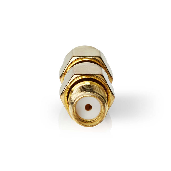 Nedis SMA Adapter - SMA Male Reverse Polarity, SMA Female, Gold Plated, 2 pcs - Box