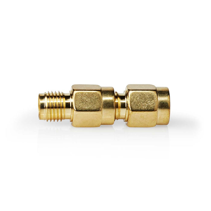 Nedis SMA Adapter - SMA Male Reverse Polarity, SMA Female, Gold Plated, 2 pcs - Box