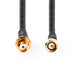 Nedis SMA Cable - SMA Male, SMA Female, Gold Plated, Black - Box