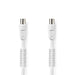 Nedis Coax Cable - IEC (Coax) Male, IEC (Coax) Female, Nickel Plated, White - Box