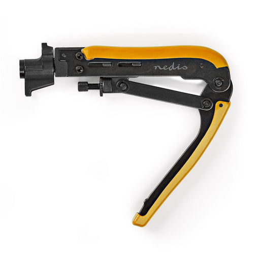 Nedis Antenna Cable Installation Tool - Crimp Plier Tool - Black / Yellow - ABS / Steel, 