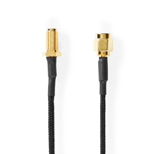 Nedis SMA Cable - SMA Female, SMA Male, Gold Plated, Black - Polybag