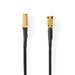 Nedis SMA Cable - SMA Female, SMA Male, Gold Plated, Black - Polybag