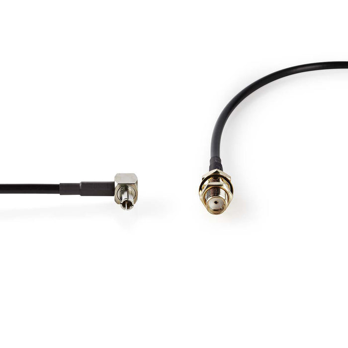 Nedis SMA Cable - SMA Female, TS9, Gold Plated, Black - Envelope