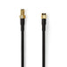 Nedis SMA Cable - SMA Male, SMA Female, Gold Plated, Black - Polybag