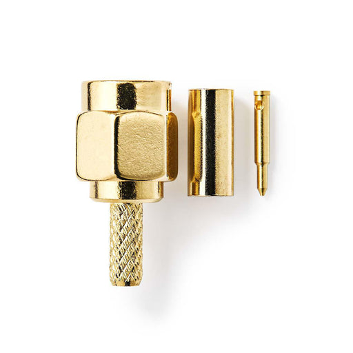 Nedis SMA Connector - Straight, Male, Gold Plated, 2 pcs - Envelope