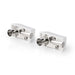 Nedis IEC (Coax) Connector - Angled, Female, Nickel Plated, 2 pcs - Envelope