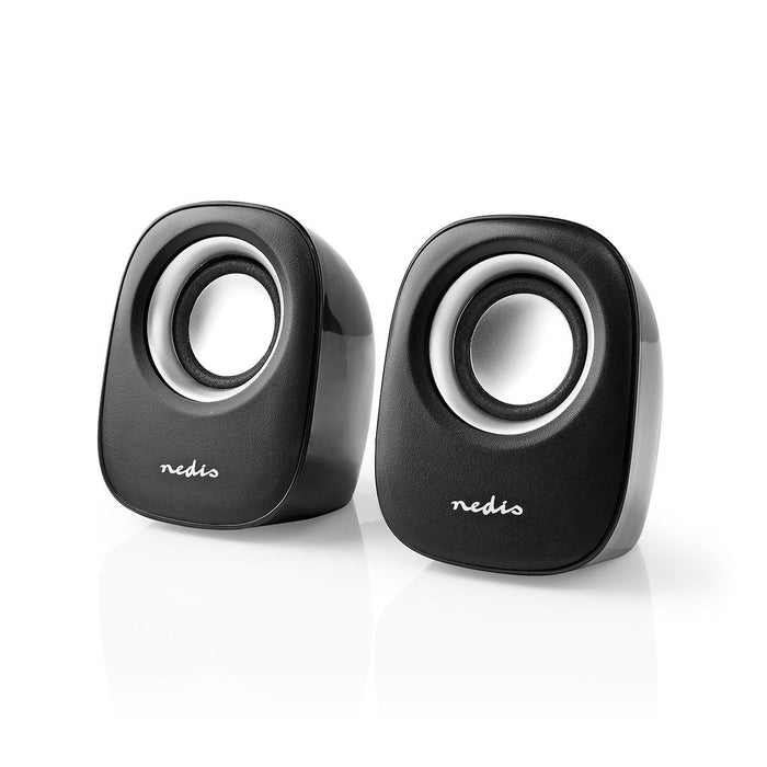 Nedis PC Speaker - 2.0, 12 W, 3.5 mm Male, USB Powered - Volume control