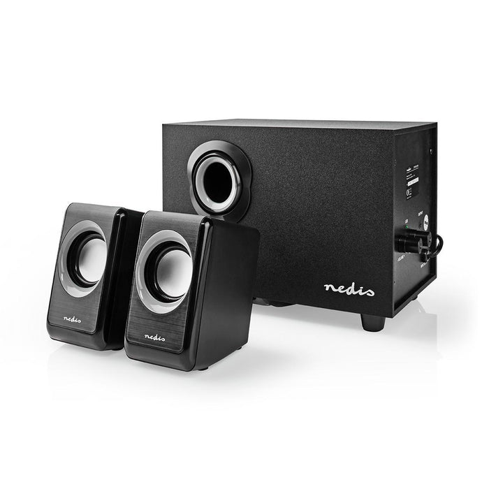 Nedis PC Speaker - 2.1, 33 W, 3.5 mm Male, USB Powered - Volume control