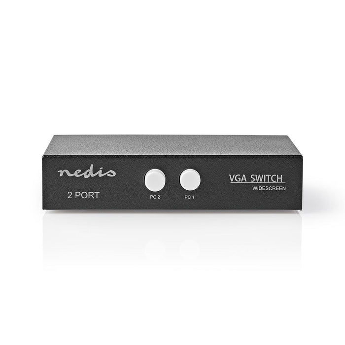 Nedis VGA Switch - 2 port(s) - Maximum resolution: 2560x1600 - 500 mHz, 