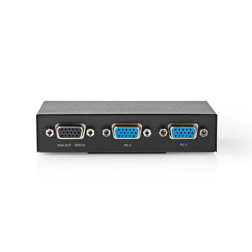 Nedis VGA Switch - 2 port(s) - Maximum resolution: 2560x1600 - 500 mHz, 