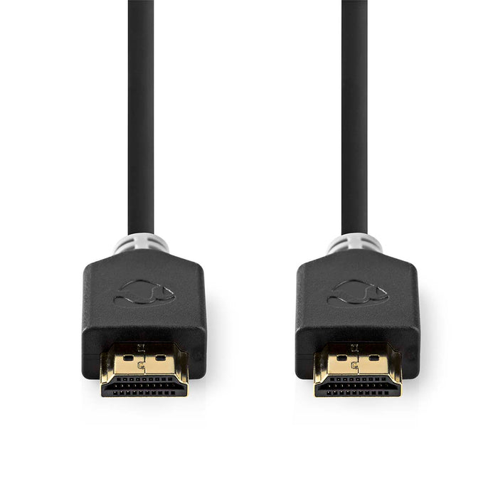 Nedis High Speed HDMI Cable with Ethernet - HDMI Connector, HDMI Connector, 4K@30Hz, Anthracite - Window Box