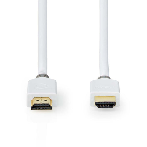 Nedis High Speed HDMI Cable with Ethernet - HDMI Connector, HDMI Connector, 4K@60Hz, White - Box