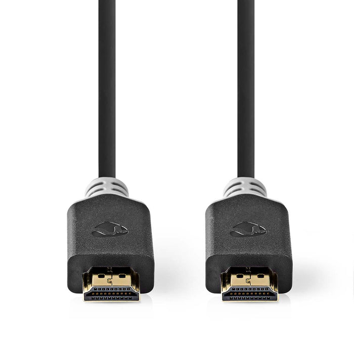 Nedis Premium High Speed HDMI Cable with Ethernet - HDMI Connector, HDMI Connector, 4K@60Hz, Anthracite - Box