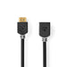 Nedis High Speed HDMI Cable with Ethernet - HDMI Connector, HDMI Female, 4K@60Hz, Anthracite - Box