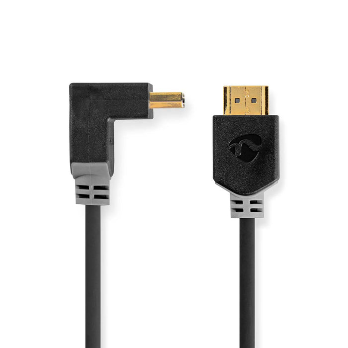 Nedis High Speed HDMI Cable with Ethernet - HDMI Connector, HDMI Connector, 4K@60Hz, Anthracite - Window Box