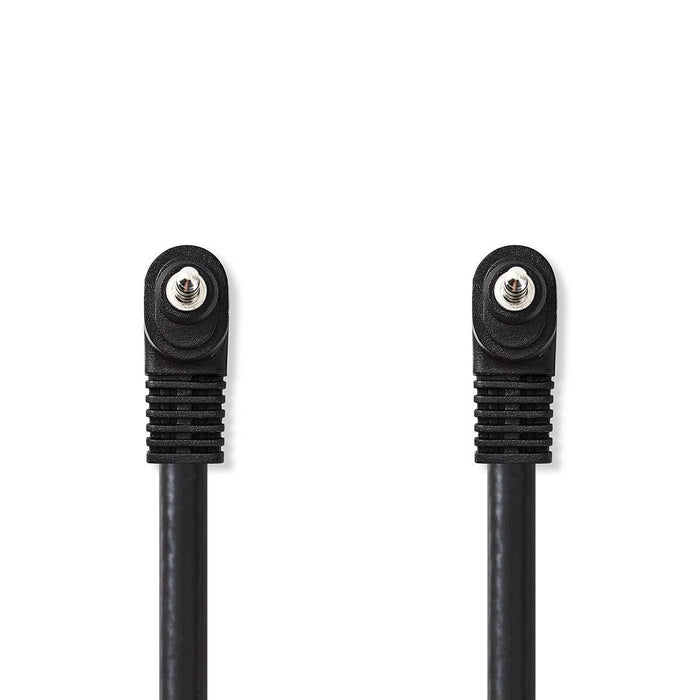 Nedis Audio Video Cable - 3.5 mm Male, 3.5 mm Male, Nickel Plated, PVC - Black