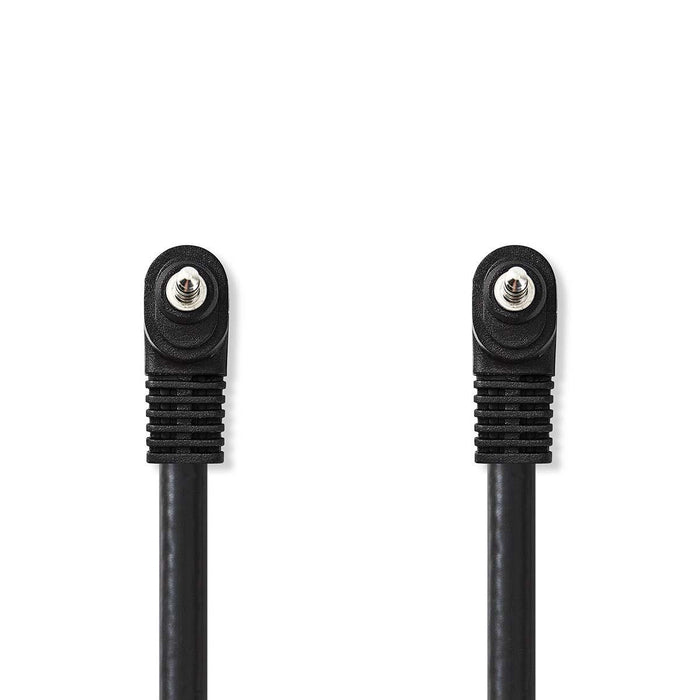 Nedis Audio Video Cable - 3.5 mm Male, 3.5 mm Male, Nickel Plated, PVC - Black