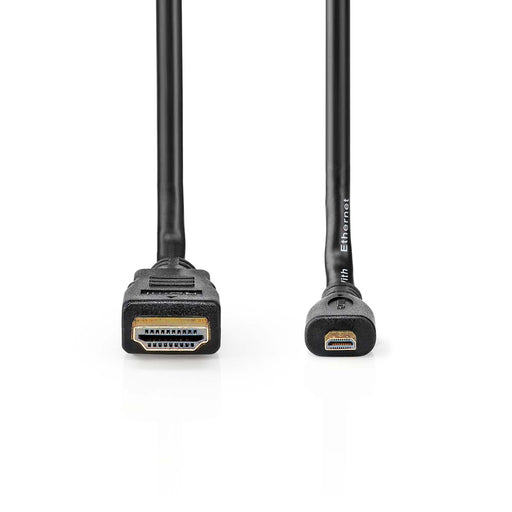 Nedis High Speed HDMI Cable with Ethernet - HDMI Connector, HDMI Micro Connector, 4K@30Hz, Black - Box