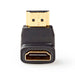 Nedis HDMI Adapter - HDMI Connector, HDMI Output, Gold Plated, 1 pcs - Box