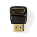 Nedis HDMI Adapter - HDMI Connector, HDMI Output, Gold Plated, 1 pcs - Box