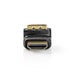 Nedis HDMI Adapter - HDMI Connector, HDMI Output, Gold Plated, 1 pcs - Box