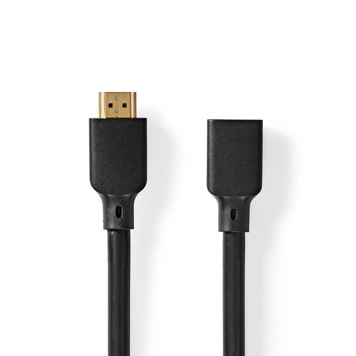 Nedis Ultra High Speed HDMI Cable - HDMI Connector, HDMI Female, 8K@60Hz, Black - Box