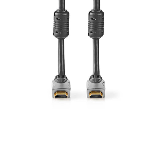 Nedis High Speed HDMI Cable with Ethernet - HDMI Connector, HDMI Connector, 4K@30Hz, Anthracite - Box