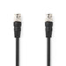 Nedis BNC Video Cable - BNC Male, BNC Male, Nickel Plated, Black - Label