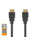 Nedis Premium High Speed HDMI Cable with Ethernet - HDMI Connector, HDMI Connector, 4K@60Hz, Black - Label