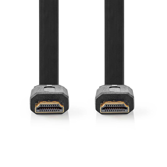 Nedis High Speed HDMI Cable with Ethernet - HDMI Connector, HDMI Connector, 4K@30Hz, Black - Label