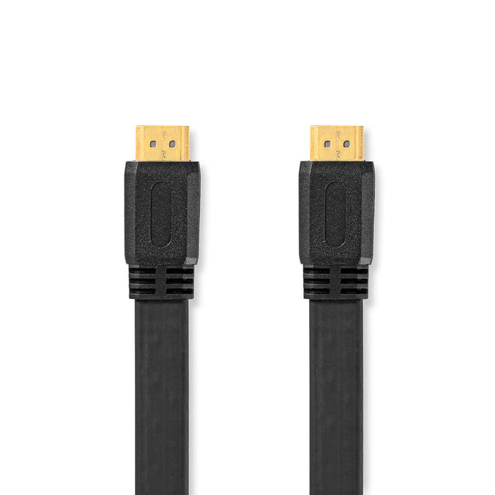 Nedis High Speed HDMI Cable with Ethernet - HDMI Connector, HDMI Connector, 4K@30Hz, Black - Label