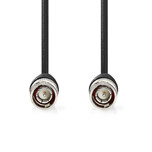 Nedis BNC Video Cable - BNC Male, BNC Male, Nickel Plated, Black - Polybag