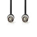 Nedis BNC Video Cable - BNC Male, BNC Male, Nickel Plated, Black - Envelope