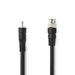 Nedis BNC Video Cable - BNC Male, RCA Male, Nickel Plated, Black - Envelope