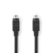 Nedis S-Video Cable - S-Video Male, S-Video Male, Nickel Plated, Black - Polybag